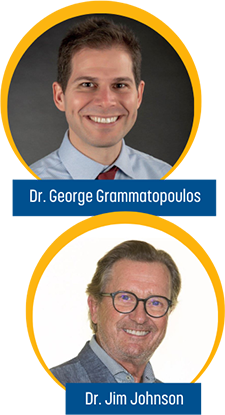 Dr. George Grammatopoulos and Dr. Jim Johnson